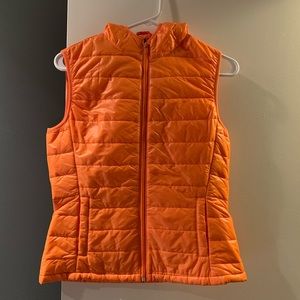 Orange Athletic Vest with Hood